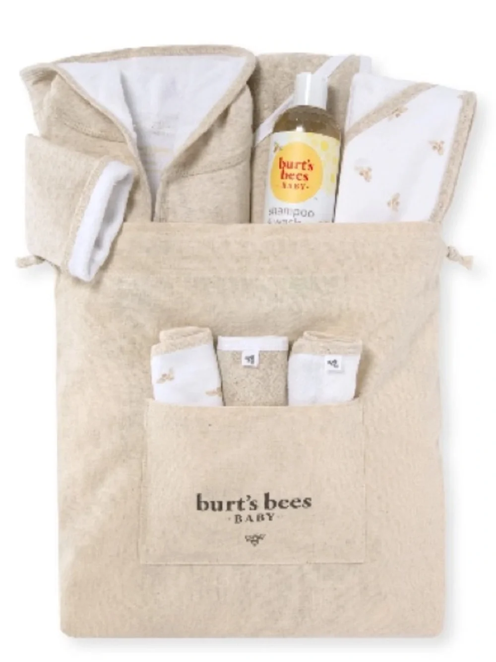 Burt's Bees Baby Golden Bee Baby Bath Time Gift Set NEW